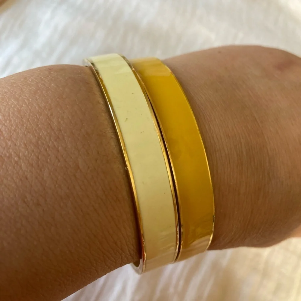 Kate Spade & J. Crew Enameled Bangle Bracelets Bundle of 2 - Picture 5 of 7